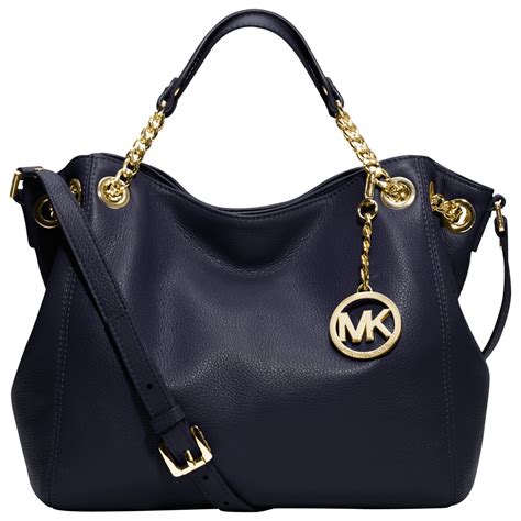 michael kors jet set leather tote blue|jet set small Michael Kors.